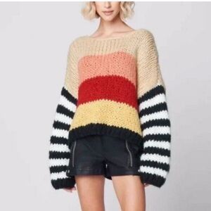 Blank NYC Bold Striped Knit Sweater
